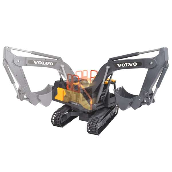Smoby Excavadora Volvo Radio Control 60 Cm Con Luz y Sonido - Vehículo de Juguete para Niños de 3 Años