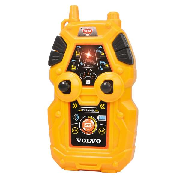 Smoby Excavadora Volvo Radio Control 60 Cm Con Luz y Sonido - Vehículo de Juguete para Niños de 3 Años