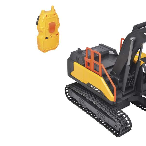 Smoby Excavadora Volvo Radio Control 60 Cm Con Luz y Sonido - Vehículo de Juguete para Niños de 3 Años