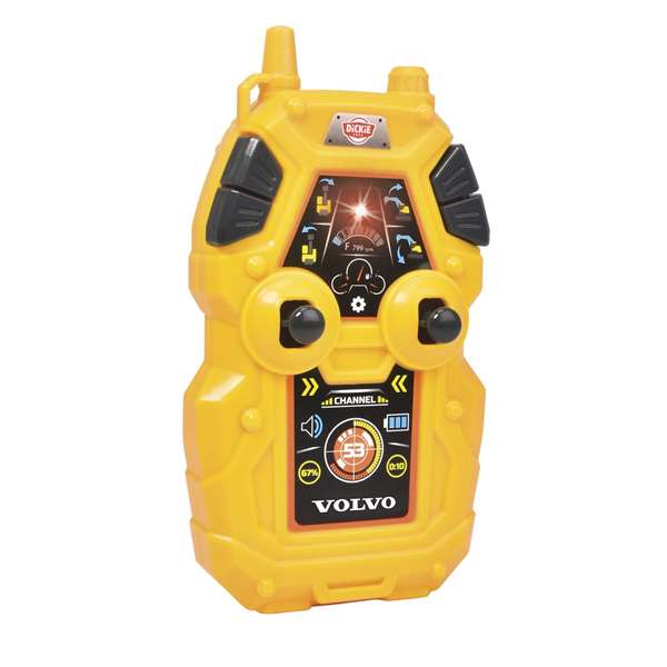 Smoby Excavadora Volvo Radio Control 60 Cm Con Luz y Sonido - Vehículo de Juguete para Niños de 3 Años