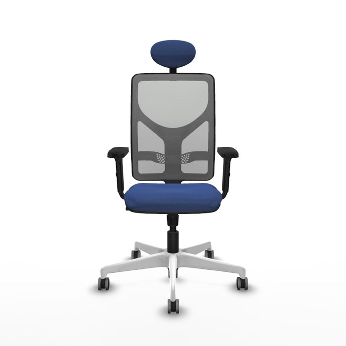 PIQUERAS Y CRESPO Silla de oficina Motilla con mecanismo Sincro, Azul marino y Gris PIQUERAS Y CRESPO Silla de oficina Motilla con mecanismo Sincro, Azul marino y Gris