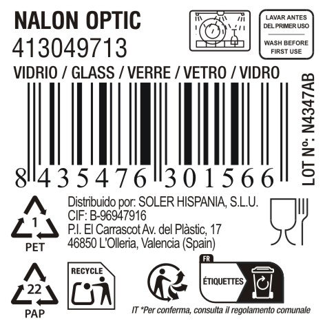 La Mediterranea Vaso Nalon Optic 360cc