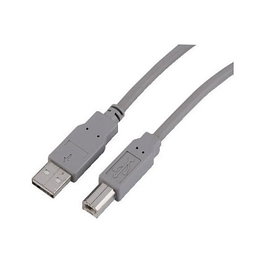 SHARKOON Cable USB 2.0 USB-A a USB-B, Gris, 0,5 m