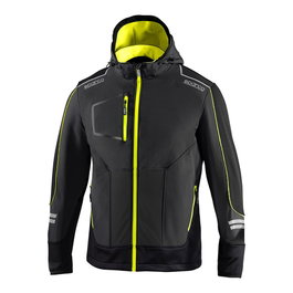 Sparco Chaqueta técnica NDIS soft-shell tech Gris/Amarillo fluo Talla L