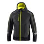Sparco Chaqueta Técnica Soft-Shell Ndis Tech Impermeable con Reflejantes - Alta Elasticidad, Capucha Extraíble, Ref. 02412gsgf3l - Talla L