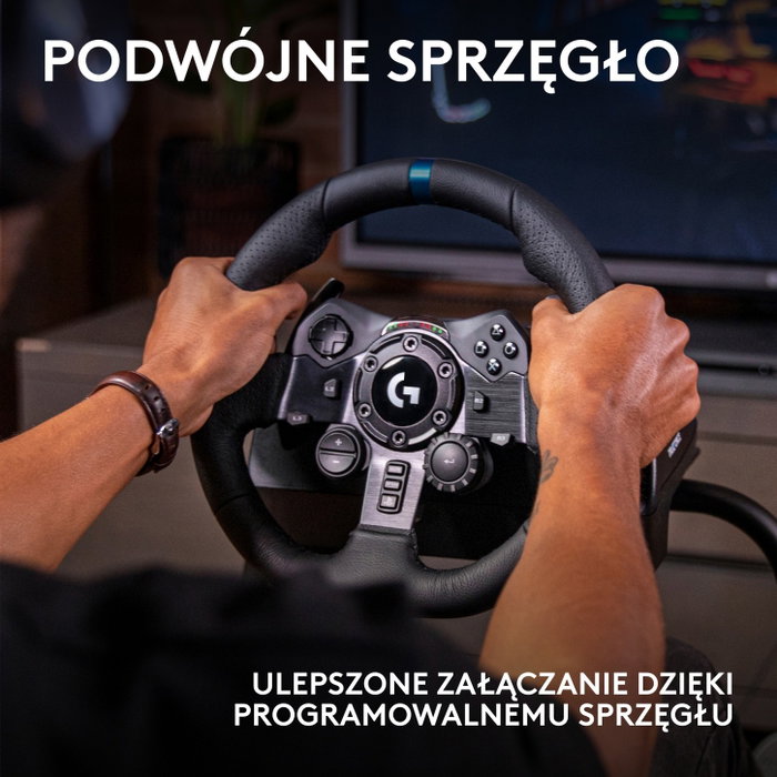 Logitech G G923 Volante y Pedales TRUEFORCE Negro