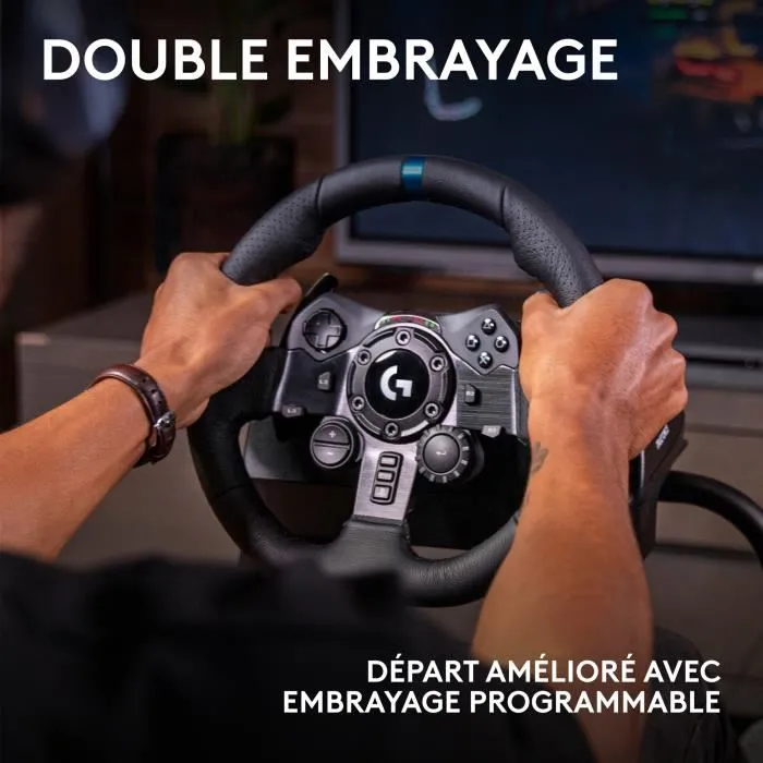 Logitech G G923 Volante y Pedales TRUEFORCE Negro