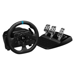 Logitech G923 Volante y Pedales de Carreras con Force Feedback TRUEFORCE para Xbox Series X|S, Xbox One, PS5, PS4 y PC - Volante de Simulación con Pedales de Freno Progresivo