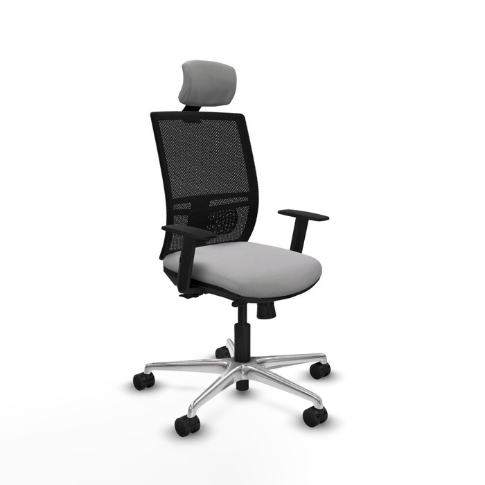 PIQUERAS Y CRESPO Silla de oficina Yunquera Gris claro y Negro PIQUERAS Y CRESPO Silla de oficina Yunquera Gris claro y Negro