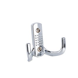 HERRAJES ALK Percha Colgador Doble Brazo Cromo