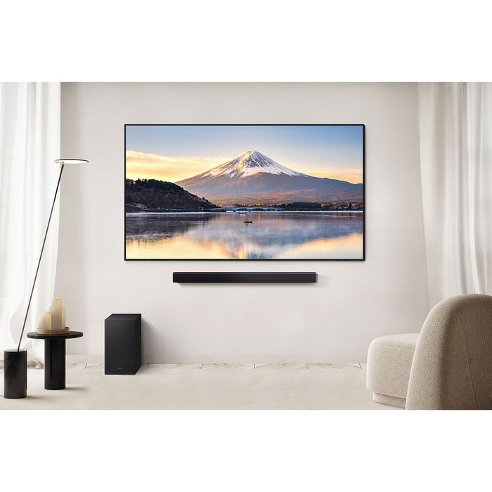 Samsung Barra de Sonido HW-B460GF, 2.1 Canales, DTS Virtual:X, Dolby Audio, Subwoofer Inalámbrico, Negro