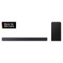 Samsung Barra de Sonido HW-B460GF, 2.1 Canales, DTS Virtual:X, Dolby Audio, Subwoofer Inalámbrico, Negro