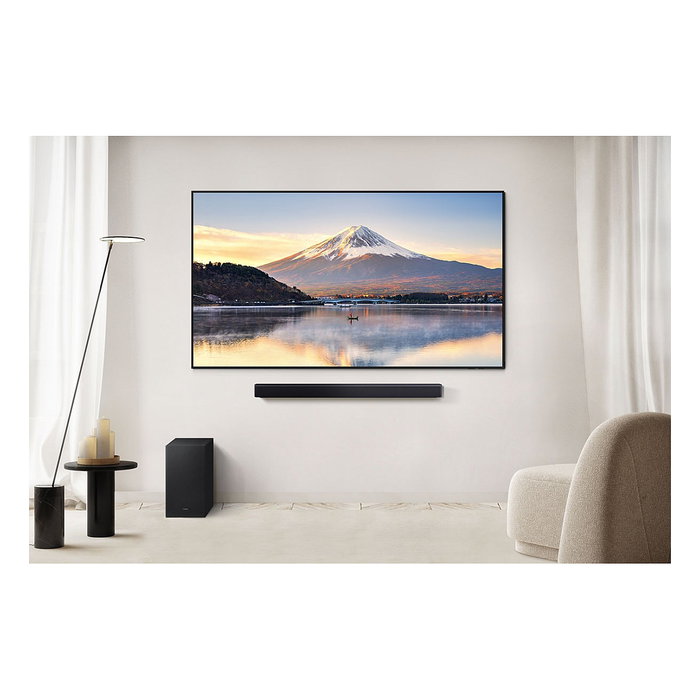 Samsung Barra de Sonido HW-B460GF, 2.1 Canales, DTS Virtual:X, Dolby Audio, Subwoofer Inalámbrico, Negro