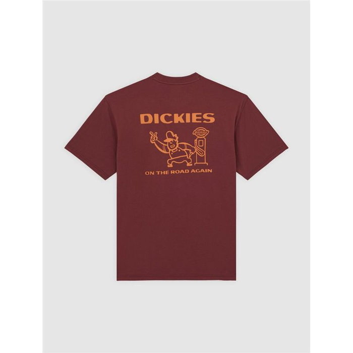 Camiseta de Manga Corta Hombre Dickies Burns Marrón 13-14 Años