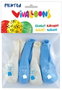VIVALLOONS Globo Osito Azul/Blanco Bolsa de 8