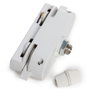 Adaptador para Carril Monofásico Blanco – Compatible con Lámparas Colgantes y Proyectores