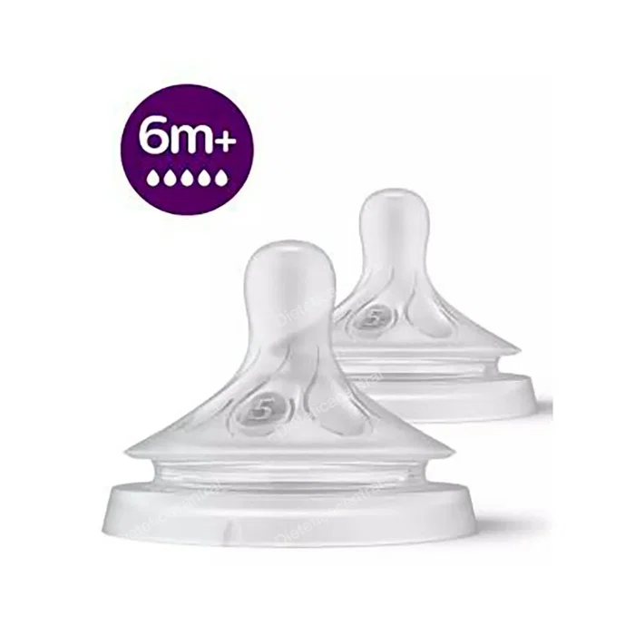 AVENT Tetina Natural Response T5 para 6 Meses+ - Pack de 2 Unidades - Ref: Scy965/02 AVENT Tetina Natural Response T5 para 6 Meses+ - Pack de 2 Unidades - Ref: Scy965/02