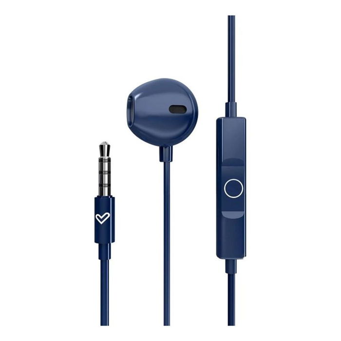 Energy Sistem Auriculares Easypods Jack 3.5 mm con Micrófono, Cable 1.2m, Azul