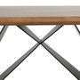 Mesa Comedor Madera-Metal Salón 200 X 100 X 77 cm