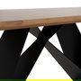 Mesa Comedor Madera-Metal Salón 200 X 100 X 77 cm