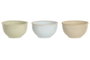 DKD Home Decor Set de 3 Cuencos de Gres Esmaltado JIAHUA 26, Surtido de Colores
