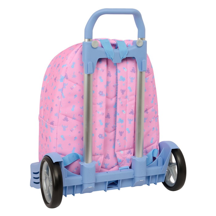Safta Mochila con Carro Evolution Stitch Bright Disney 42cm