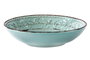 DKD Home Decor Plato Hondo de Gres Azul 20x20x5 cm
