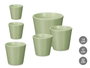 Ibergarden Set de 3 Macetas Cónicas Menta Mate