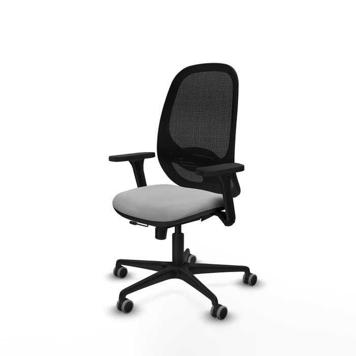 PIQUERAS Y CRESPO Silla de oficina Cilanco con mecanismo Sincro/Traslack, Gris claro y Negro PIQUERAS Y CRESPO Silla de oficina Cilanco con mecanismo Sincro/Traslack, Gris claro y Negro