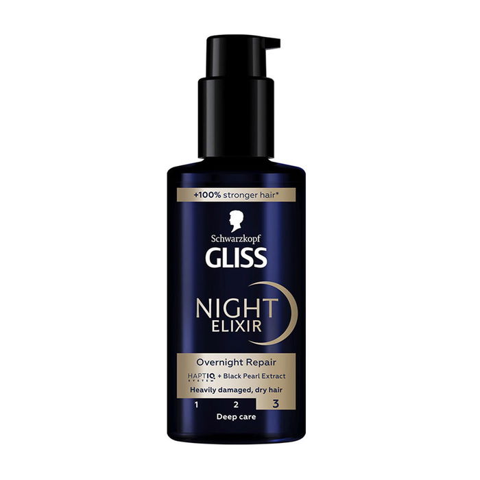 Schwarzkopf Gliss Night Serum, Reparación Nocturna, Tratamiento para Cabello Seco Schwarzkopf Gliss Night Serum, Reparación Nocturna, Tratamiento para Cabello Seco