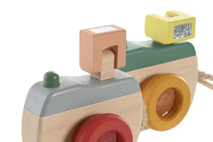 DKD Home Decor Juguete de Madera Cámara Multicolor Surtido DKD Home Decor Juguete de Madera Cámara Multicolor Surtido
