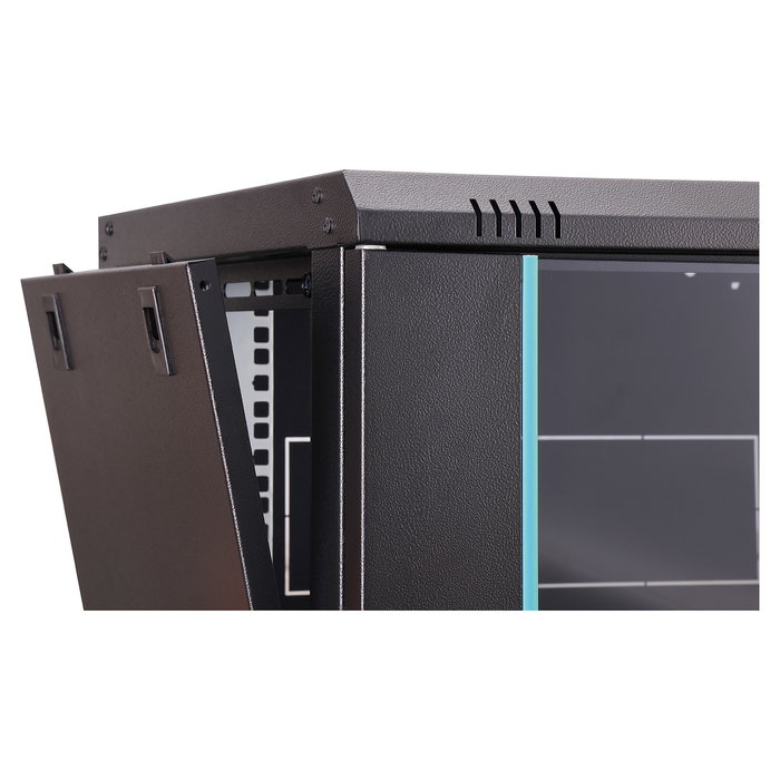 Digitus Wandgehäuse Dynamic-N Serie - Gabinete Rack Pared 7U, 600x450x385 mm (Ancho x Fondo x Alto), Cristal/Acero, Capacidad 60 kg, IP20