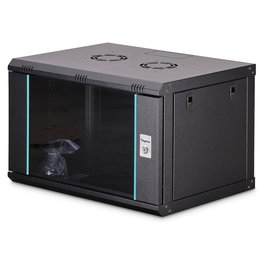 Digitus Wandgehäuse Dynamic-N Serie - Gabinete Rack Pared 7U, 600x450x385 mm (Ancho x Fondo x Alto), Cristal/Acero, Capacidad 60 kg, IP20
