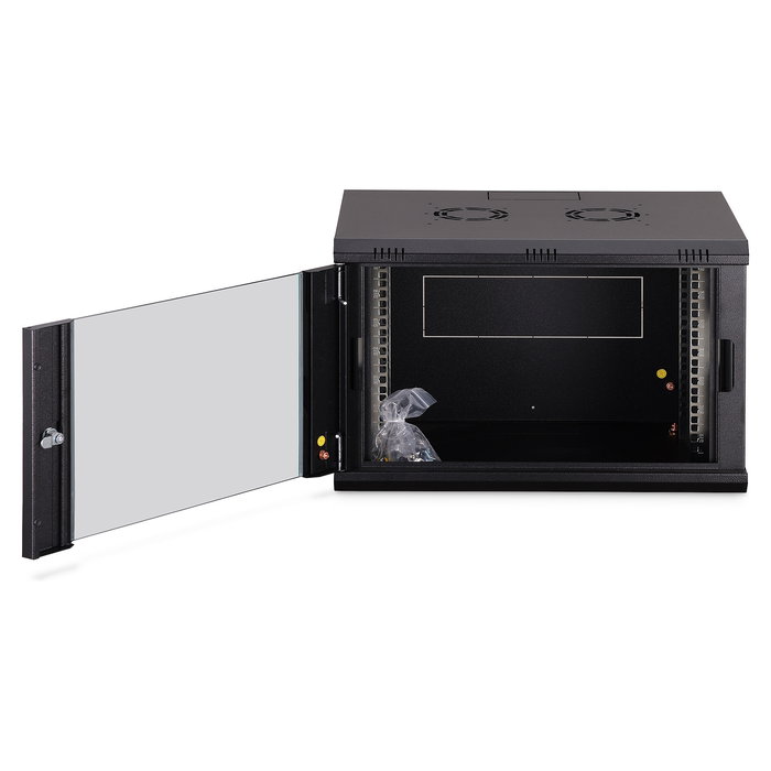 Digitus Wandgehäuse Dynamic-N Serie - Gabinete Rack Pared 7U, 600x450x385 mm (Ancho x Fondo x Alto), Cristal/Acero, Capacidad 60 kg, IP20