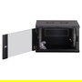 Digitus Wandgehäuse Dynamic-N Serie - Gabinete Rack Pared 7U, 600x450x385 mm (Ancho x Fondo x Alto), Cristal/Acero, Capacidad 60 kg, IP20