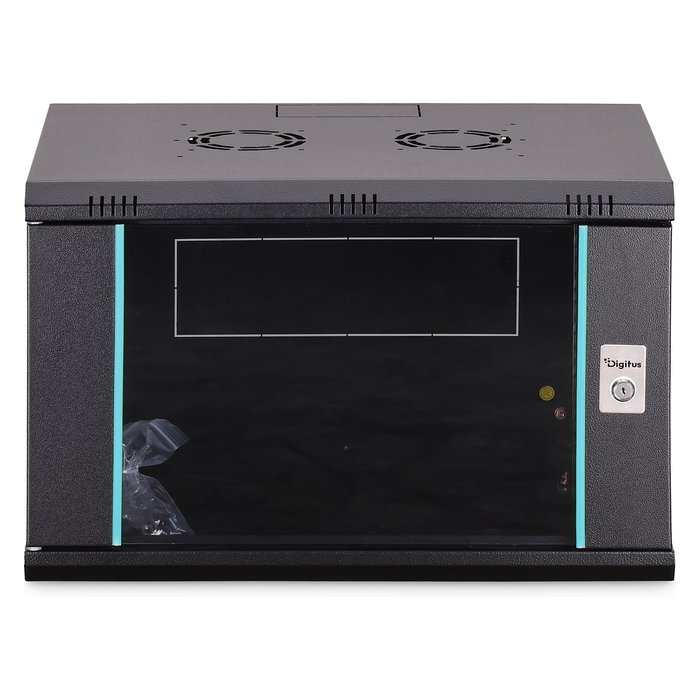 Digitus Wandgehäuse Dynamic-N Serie - Gabinete Rack Pared 7U, 600x450x385 mm (Ancho x Fondo x Alto), Cristal/Acero, Capacidad 60 kg, IP20