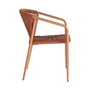 Silla Apilable Aluminio-Rattán Pe 57 X 60 X 77,50 cm (Set de 2)