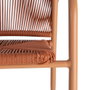Silla Apilable Aluminio-Rattán Pe 57 X 60 X 77,50 cm (Set de 2)