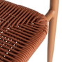 Silla Apilable Aluminio-Rattán Pe 57 X 60 X 77,50 cm (Set de 2)