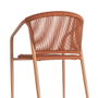Silla Apilable Aluminio-Rattán Pe 57 X 60 X 77,50 cm (Set de 2)