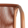 Silla Apilable Aluminio-Rattán Pe 57 X 60 X 77,50 cm (Set de 2)