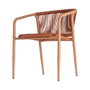 Silla Apilable Aluminio-Rattán Pe 57 X 60 X 77,50 cm (Set de 2)