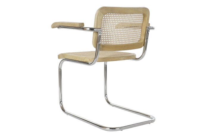 DKD Home Decor Silla Olmo Ratan Marrón Claro