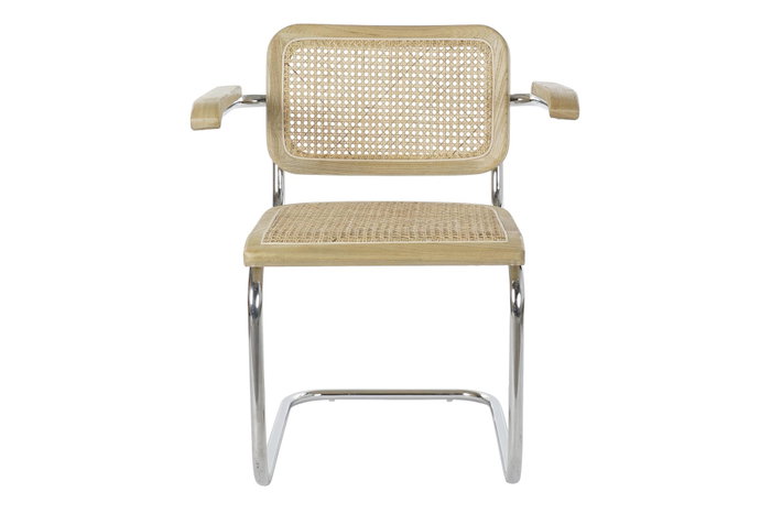 DKD Home Decor Silla Olmo Ratan Marrón Claro