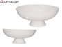 Giftdecor Centro de Mesa Redondo 36 cm Blanco Metal (Set de 6)