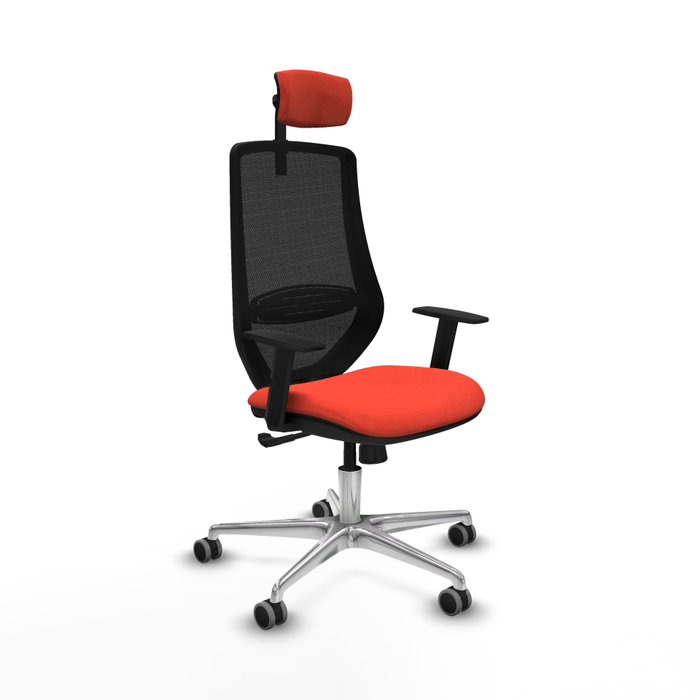 PIQUERAS Y CRESPO Silla de oficina Mardos Naranja oscuro y Negro PIQUERAS Y CRESPO Silla de oficina Mardos Naranja oscuro y Negro