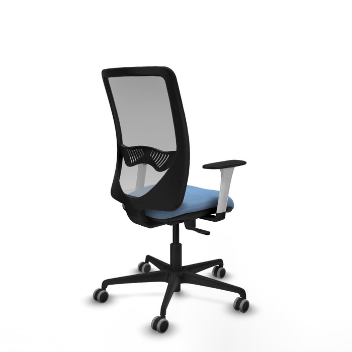 PIQUERAS Y CRESPO Silla de oficina Zulema con mecanismo Sincro, Azul cielo y Gris PIQUERAS Y CRESPO Silla de oficina Zulema con mecanismo Sincro, Azul cielo y Gris