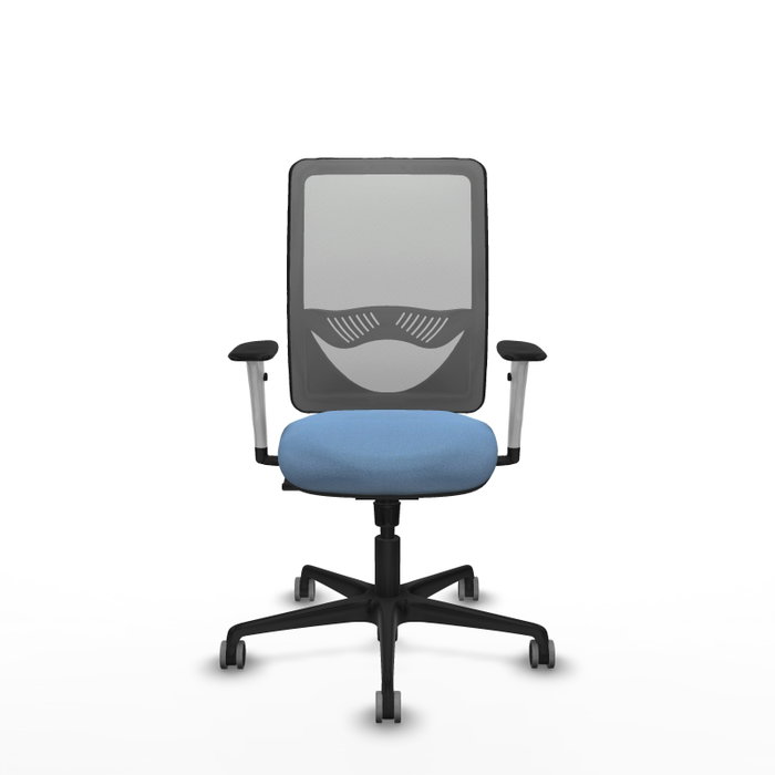 PIQUERAS Y CRESPO Silla de oficina Zulema con mecanismo Sincro, Azul cielo y Gris PIQUERAS Y CRESPO Silla de oficina Zulema con mecanismo Sincro, Azul cielo y Gris
