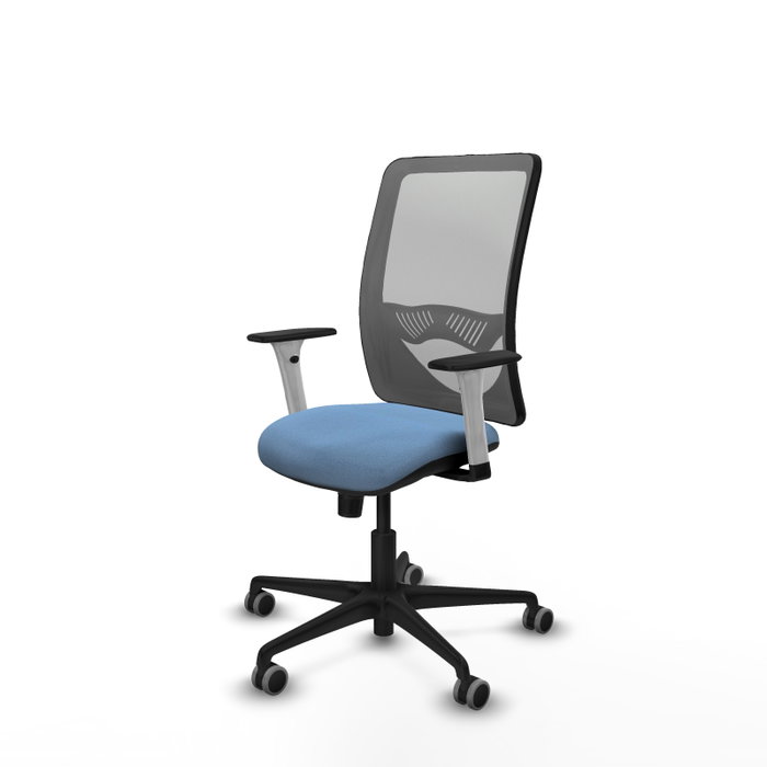 PIQUERAS Y CRESPO Silla de oficina Zulema con mecanismo Sincro, Azul cielo y Gris PIQUERAS Y CRESPO Silla de oficina Zulema con mecanismo Sincro, Azul cielo y Gris