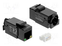 DeLOCK Módulo Keystone RJ45 hembra Cat.6A UTP con LED PoE